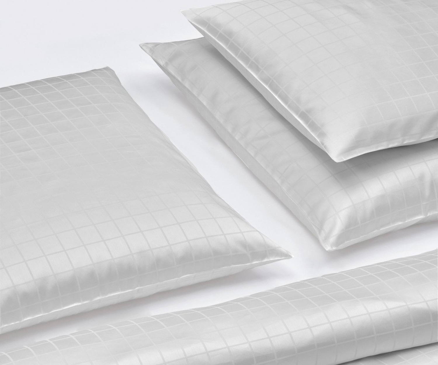 Fischbacher Bettwäsche TIMES SQUARE Satin grau