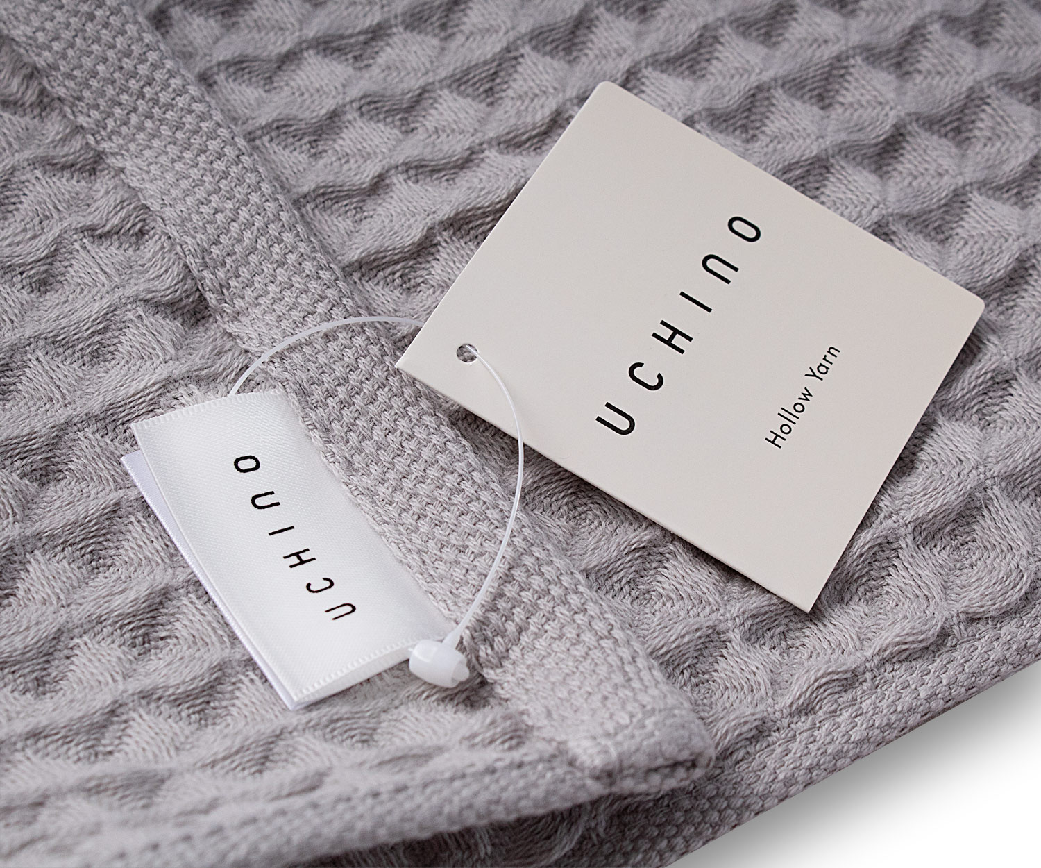 UCHINO Handtücher Waffelpikee col. grey