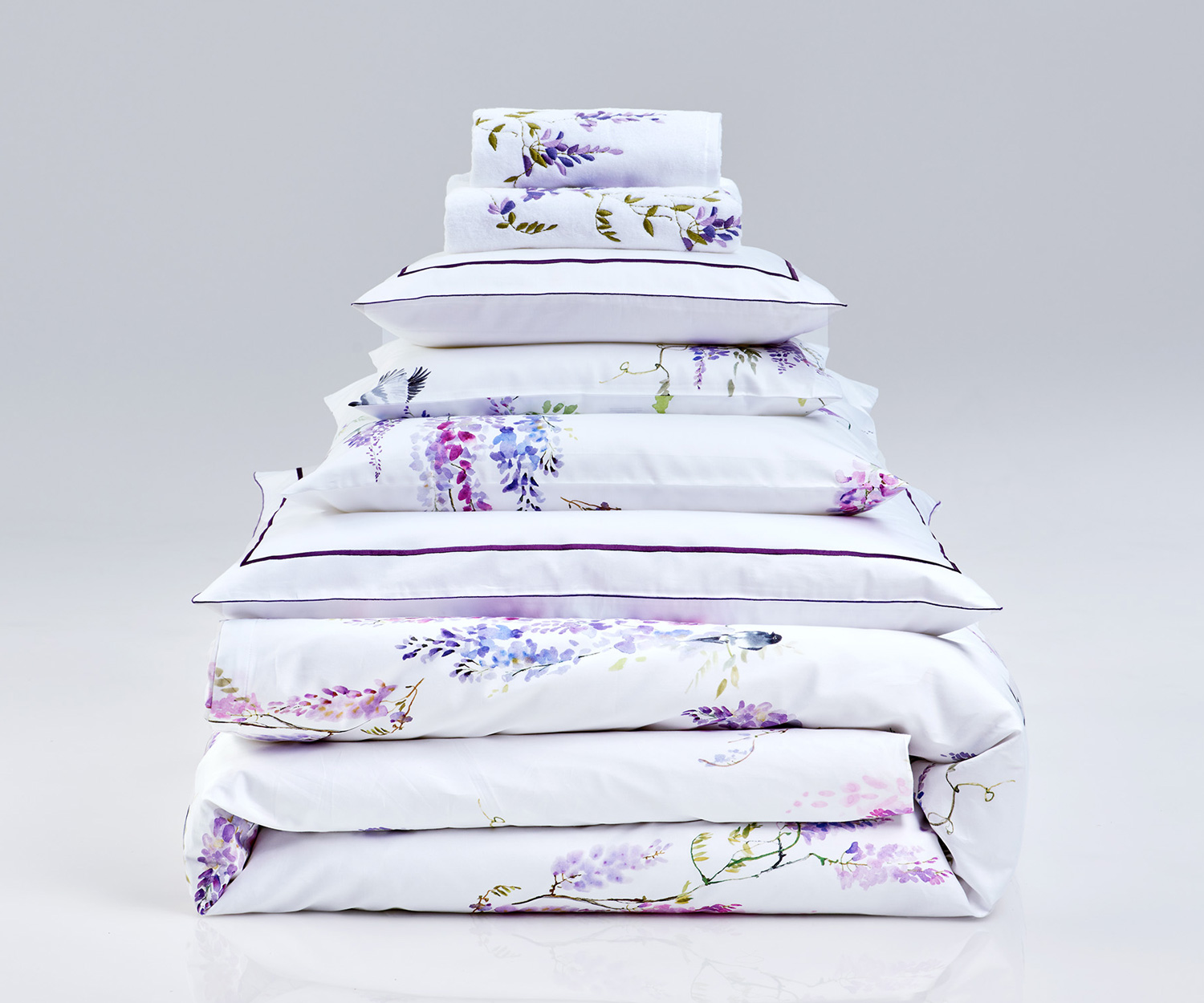 Fischbacher Bettwäsche PURPLE RAIN Satin