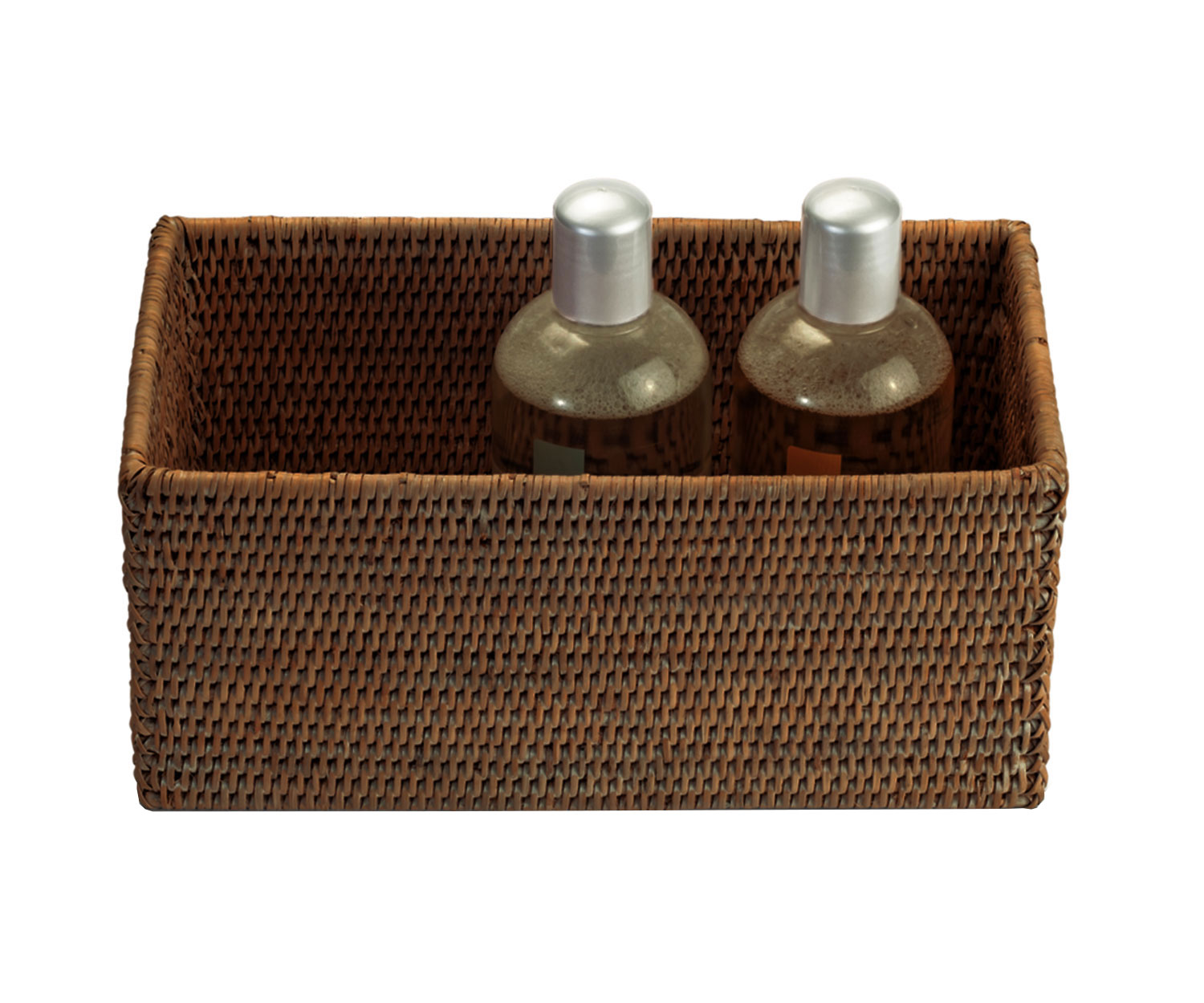 Decor-Walther-Utensilien-dunkel-b DECOR WALTHER Utensilienbehälter in Rattan dunkel