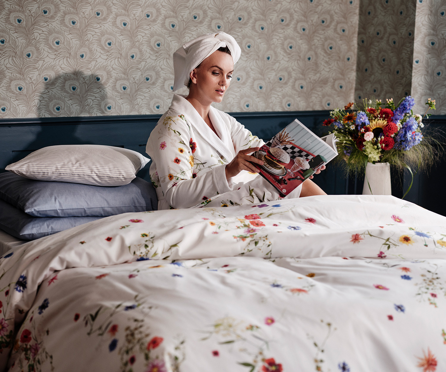 Fischbacher-Bettwaesche_Fleurs-Volantes Fischbacher Bettwäsche FLEURS VOLANTE Satin