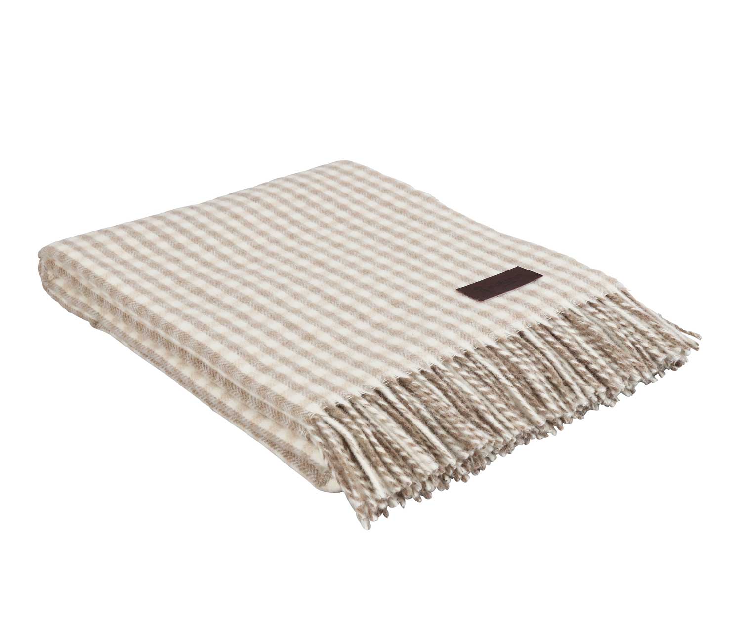 Plaid Maloja beige von Eskimo aus der Schweiz 