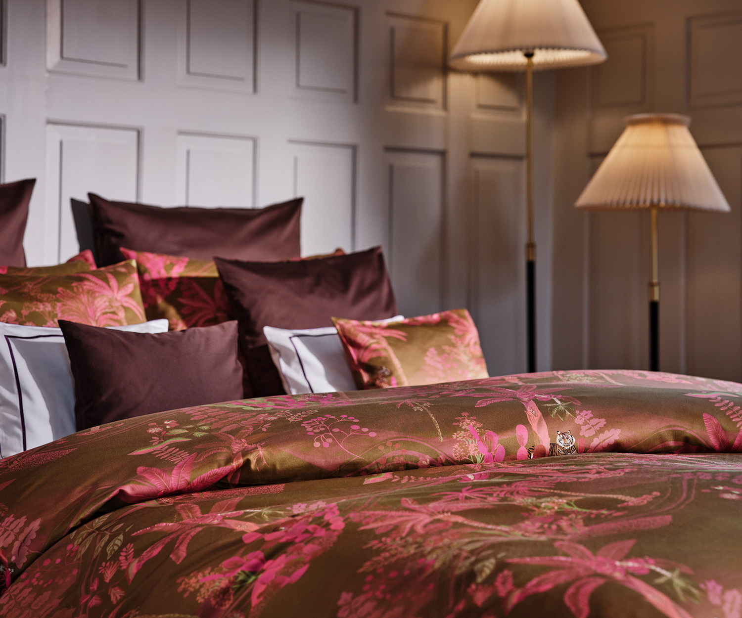 Bettgarnitur SATIN OASIS – Luxuriöse Satin Bettwäsche