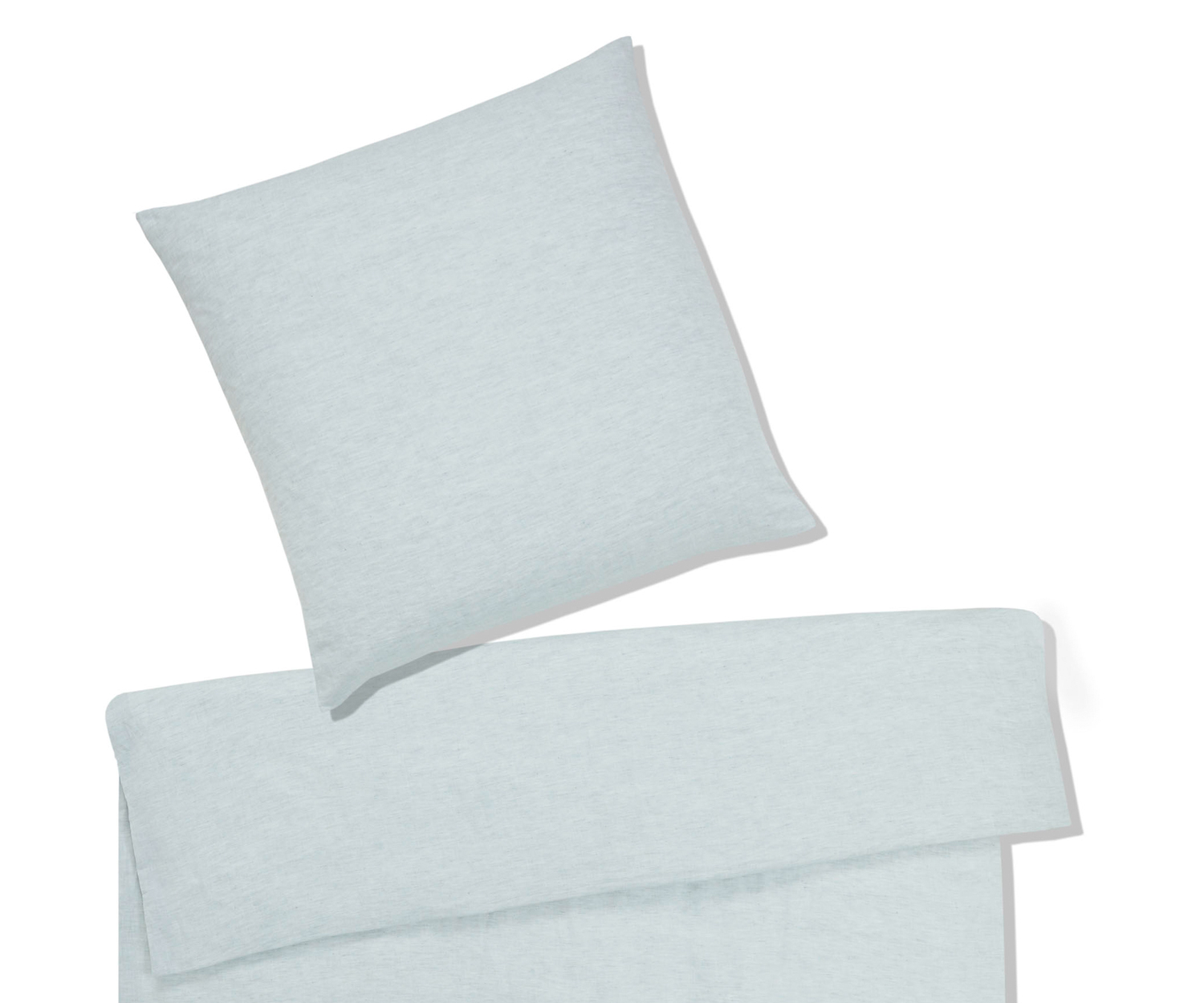 Elegante BREEZE Bettwäsche Halbleinen - blassgrün