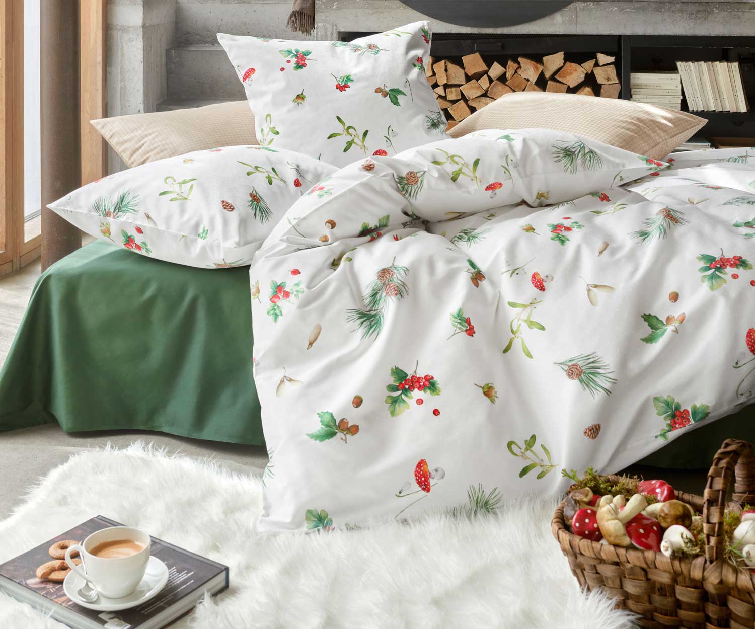 Schlossberg_HAZEL_blanc_Lifestyle Schlossberg HAZEL BLANC Bettwäsche - Satin Exquisit