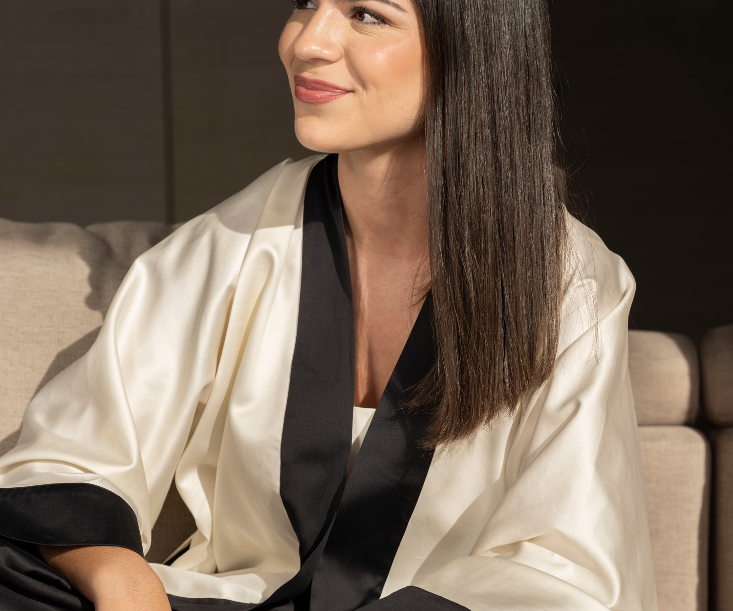 Celso-MARY-robe MARY Hausmantel - Satin Capela von Celso de Lemos