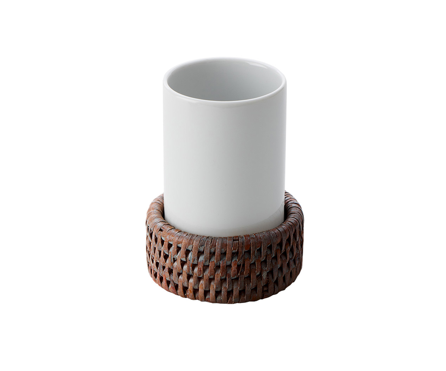 DECOR WALTHER Becher - Rattan dunkel