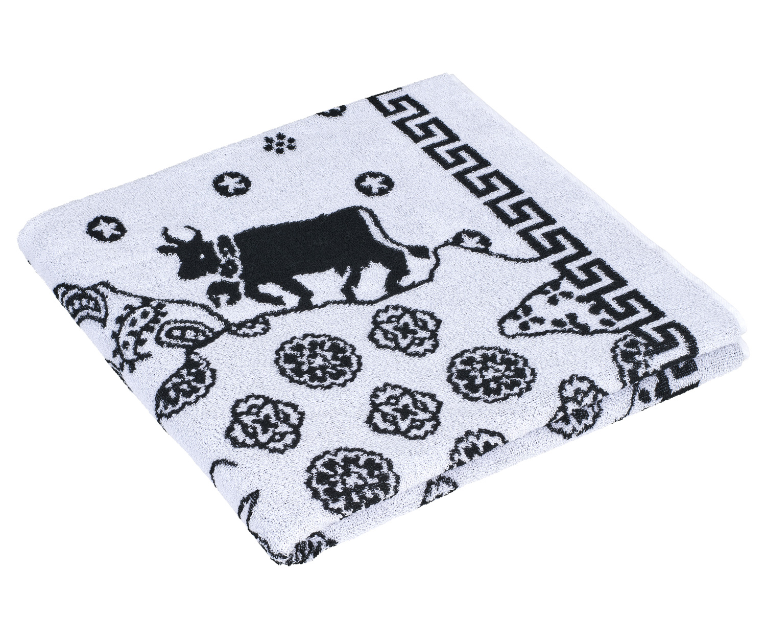 weseta_chueli_badetuch_weiss Weseta CHUELI Handtücher col. 0113 weiss-schwarz