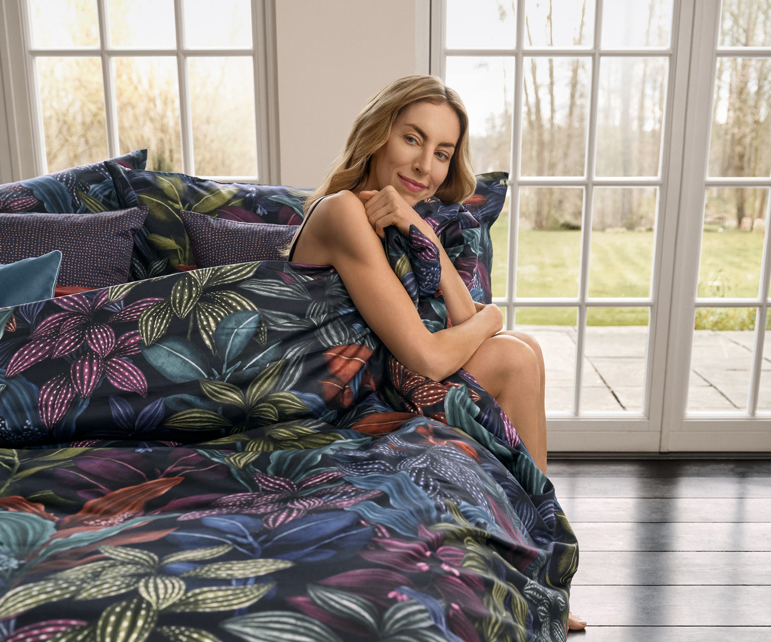 Schlossberg Bettwäsche ARAMIS bleu Satin
