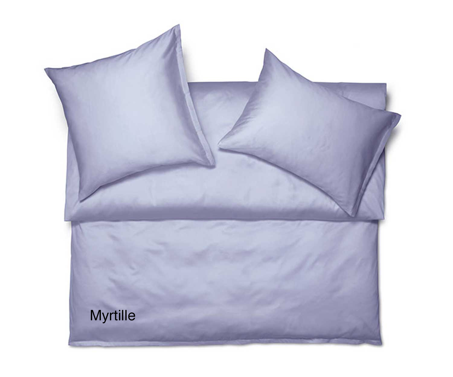Schlossberg Betttücher SATIN UNI col. Myrtille