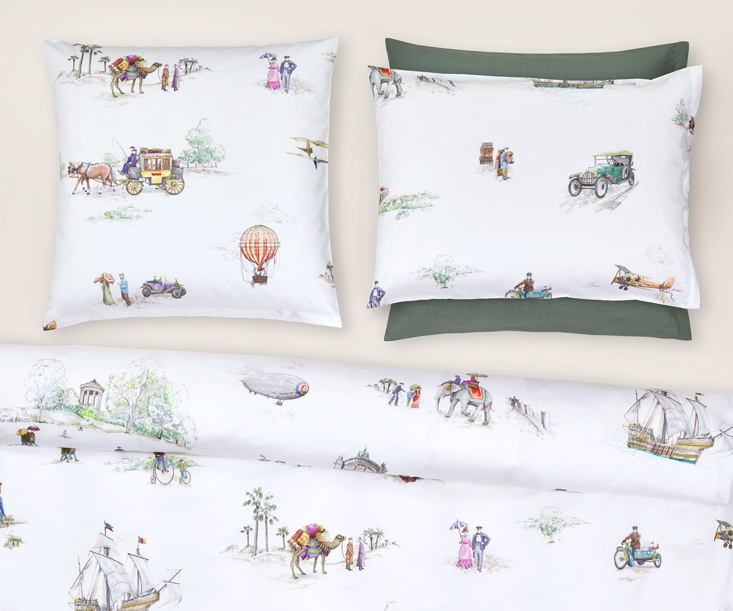 Fischbacher_Voyage-BW Fischbacher VOYAGE Bettbezug - Satin