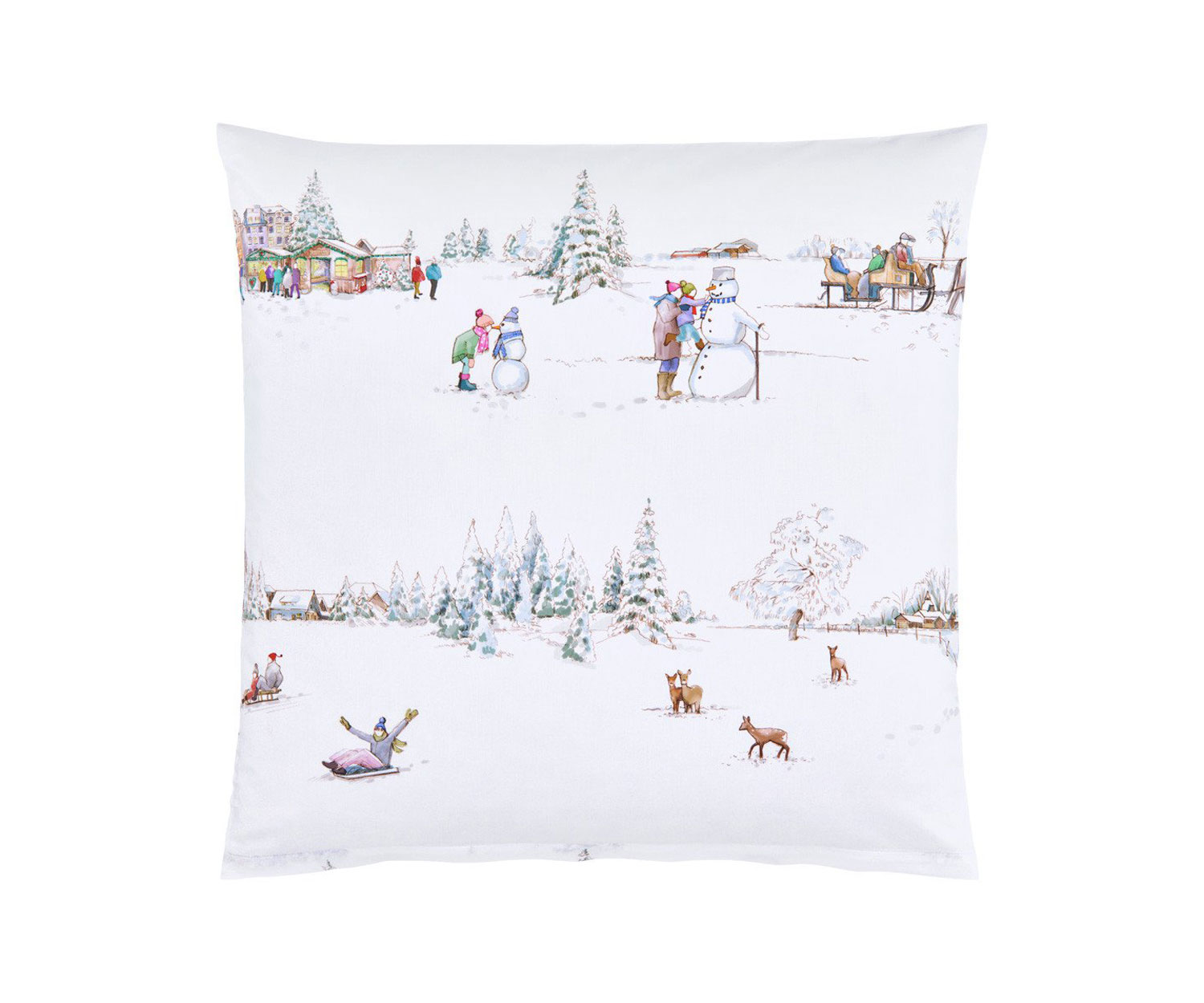 Fischbacher_Kissenbezug_Winterwonderland Fischbacher WINTERWONDERLAND Bettwäsche - Satin