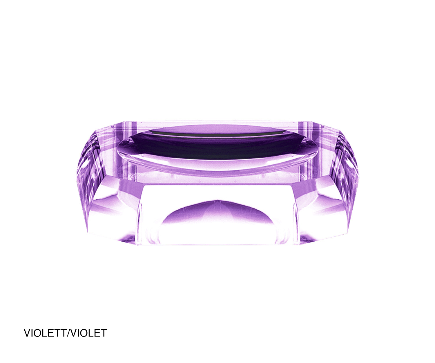 Decor Walther KRISTALL Seifenschale Violett
