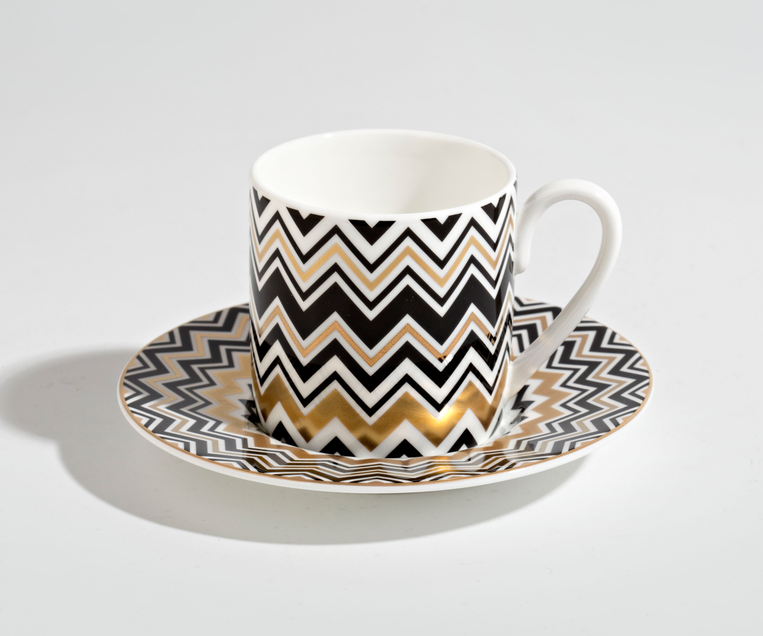 Missoni Zig Zag gold Espressotassen
