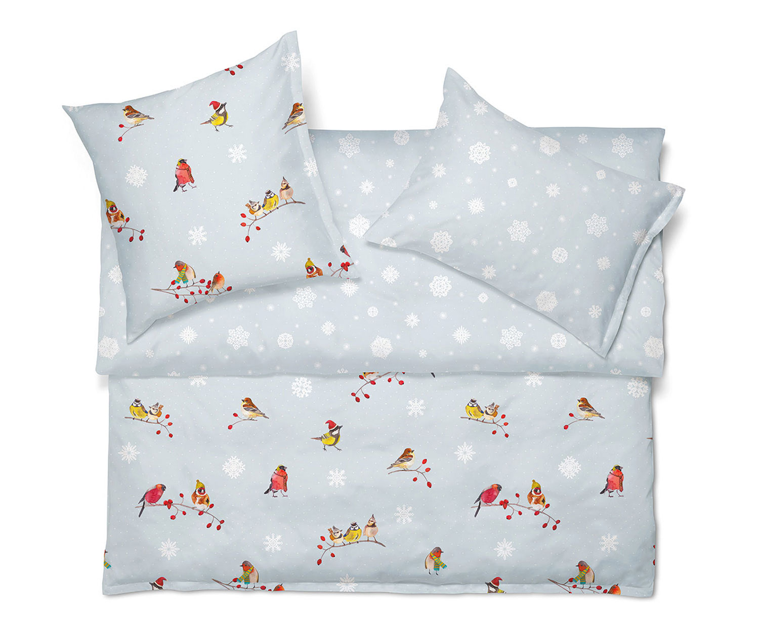 Schlossberg BIRDY SNOWFLAKE Bettwäsche - Satin