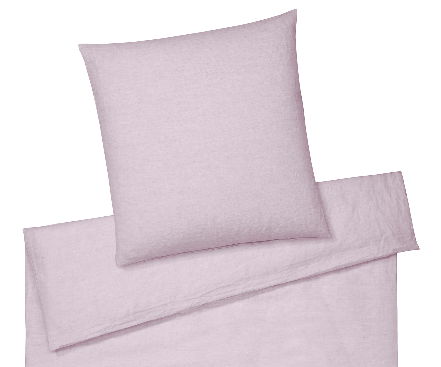Elegante BREEZE Bettwäsche Halbleinen - Flieder