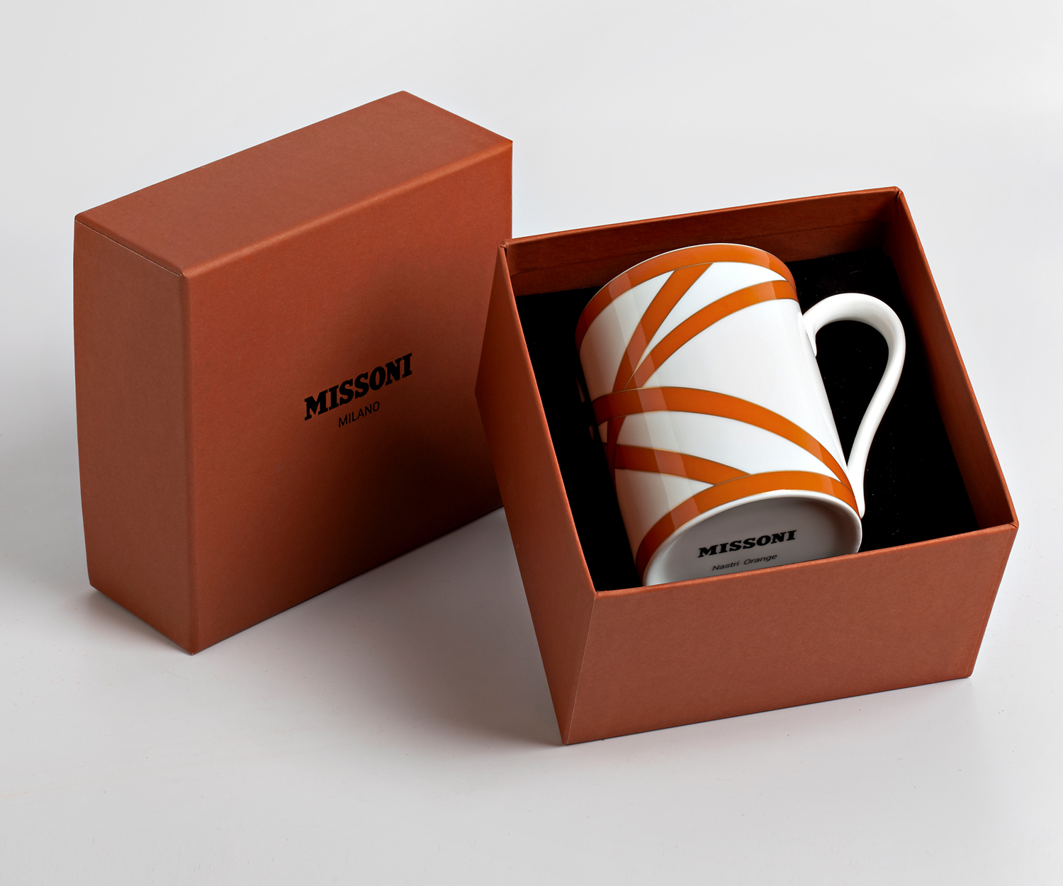 Missoni NASTRI orange Henkelbecher Porzellan