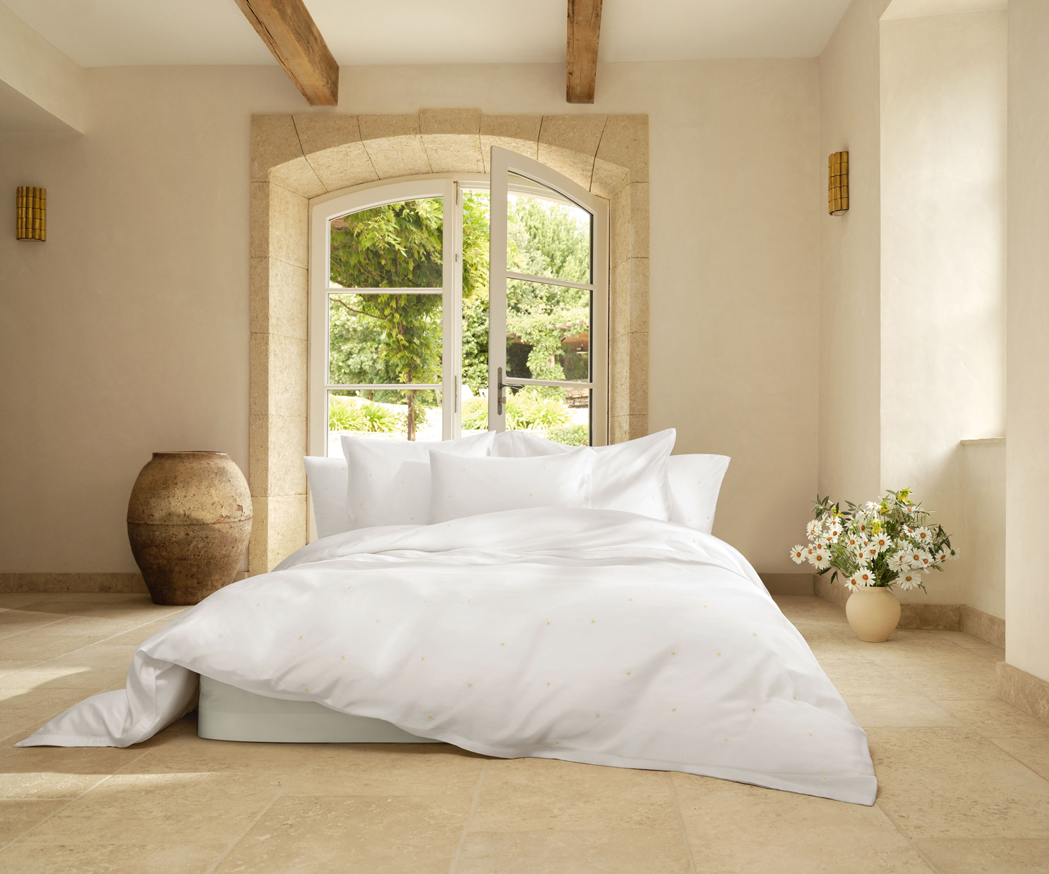 Schlossberg Bettwäsche DAISY blanc Satin