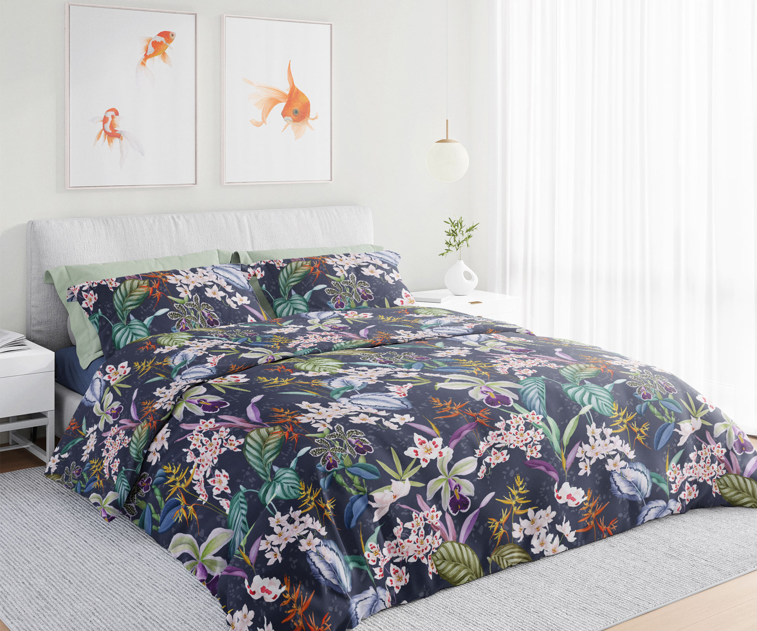Schlossberg Bettwäsche KAIRI BLEU Satin