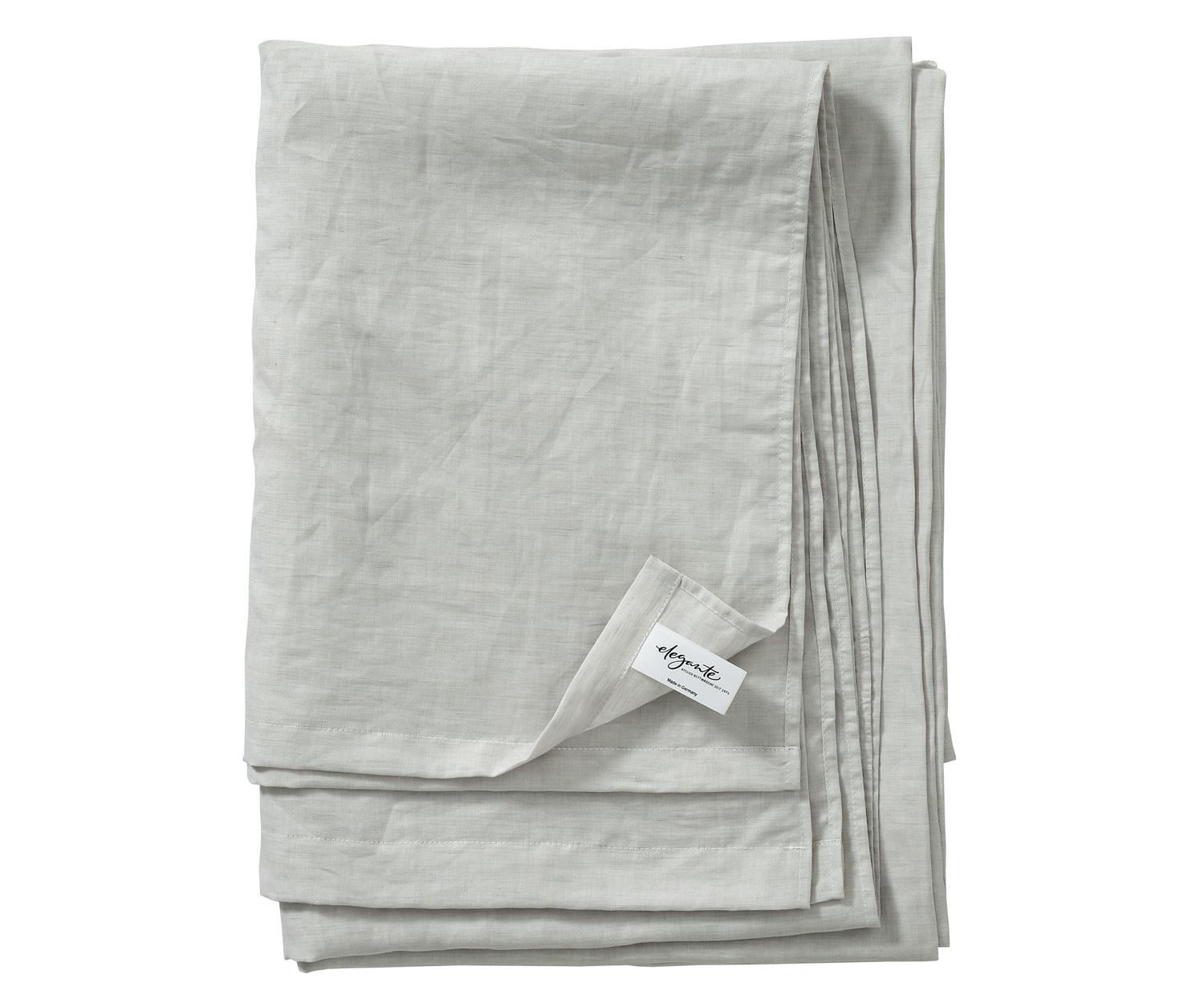 Elegante BREEZE Bettlaken Halbleinen - kreide